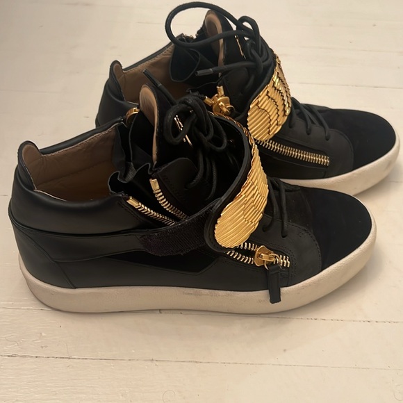 Giuseppe Zanotti size 41 black and gold - Picture 2 of 4